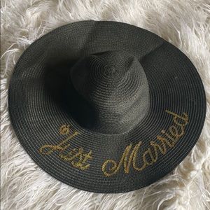 Just married beach hat